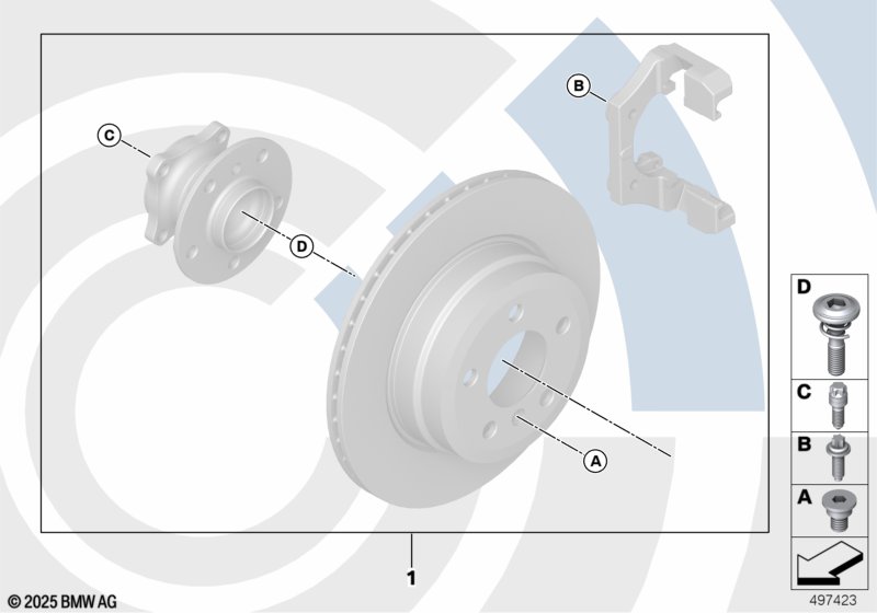 Ремкомплект подшипника ступицы кол.Зд