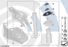 Установ.комплект амортизацион.стойки Зд