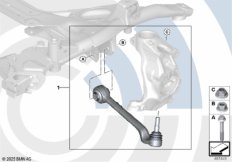 Ремкомплект поперечного рычага подвески