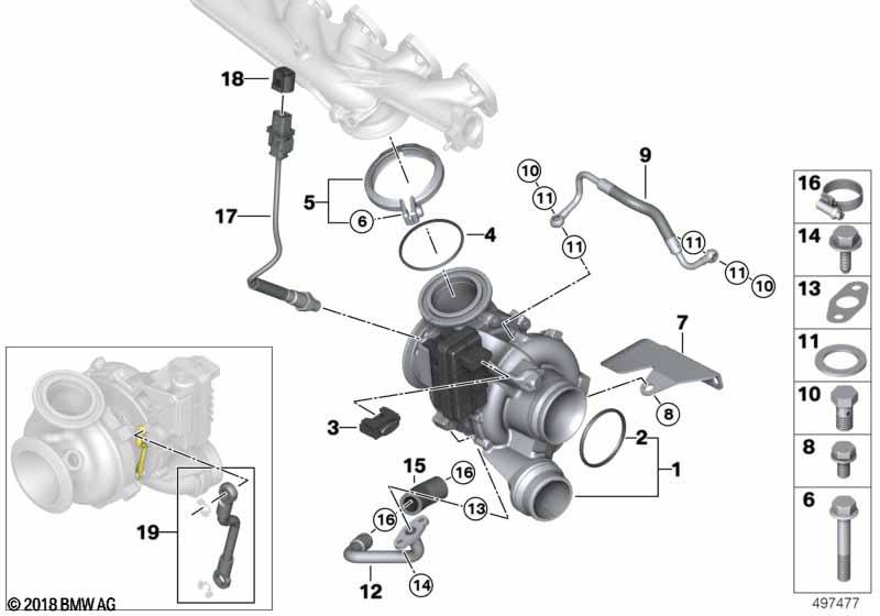 турбина 3.0D N57N F10F01NF30F25F07