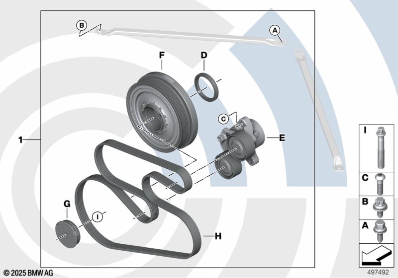 B32/B38 ремкомплект шкива коленвала
