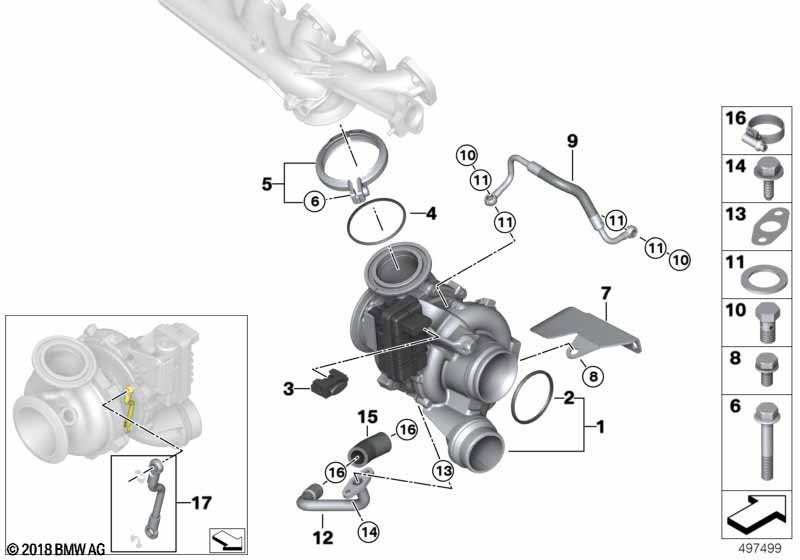 Турбонагнетатель со смазкой