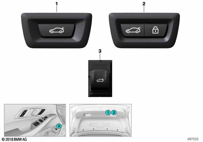 Выключатель багажной двери