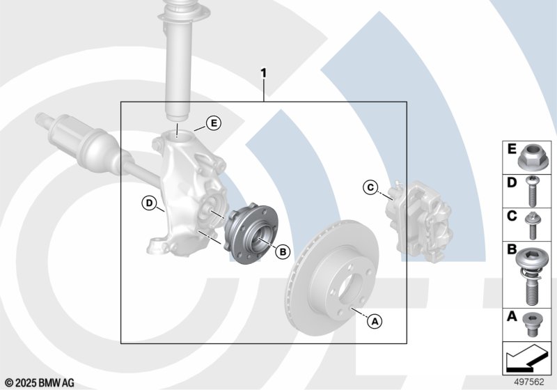 Рем.комплект ступицы переднего колеса