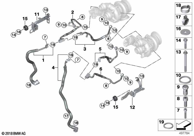 Система охлаждения турбонагнетателя