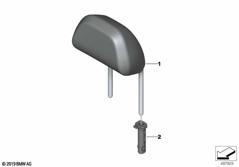 Подголовник заднего сиденья
