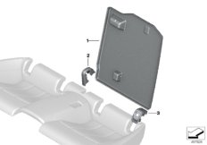 Накладки спинки заднего сиденья