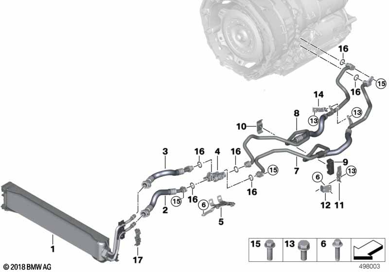 G05/G06/G07 радиатор акпп