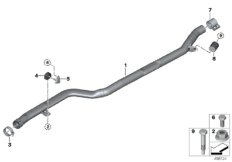 Система выпуска ОГ Пд/промежут.трубы