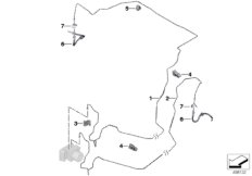 Трубопровод тормозного привода Зд