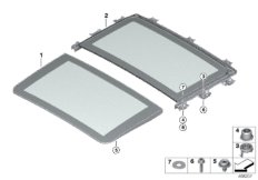 Стеклянная крышка панорамной крыши