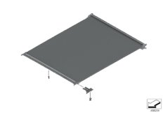 Шторка панорамной стеклянной крыши