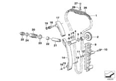 Приводная цепь механ.газораспределения