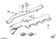 Водяной шланг системы охлаждения