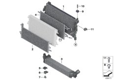 Крепеж радиатора охлаждающей жидкости