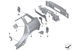 Крыло/облицовка задней части