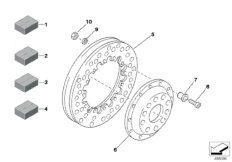 Тормозной механизм переднего колеса