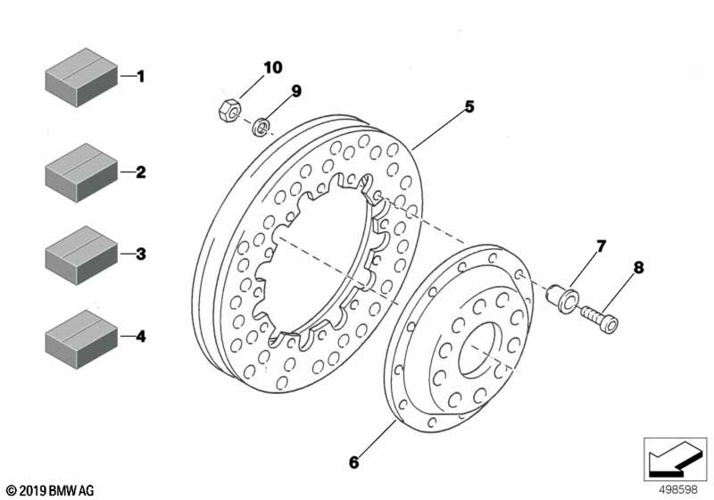 Тормозной механизм переднего колеса