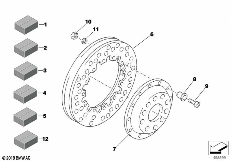 Тормозной механизм заднего колеса