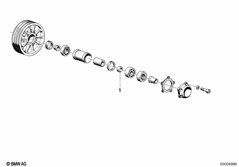 Распорная шайба колеса со спицами