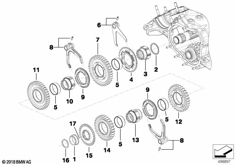 Детали коробки передач