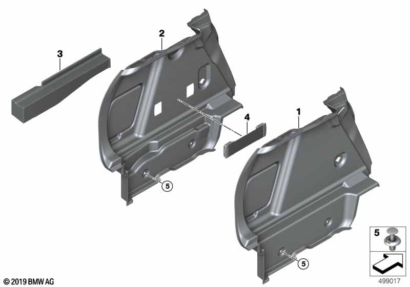 Обшивка багажного отделения Л