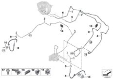 Трубопровод тормозного привода Пд