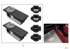 Дверной светодиодный проектор