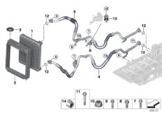 Маслян.радиатор/трубопр.масл.радиатора