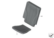 Обивка Individual задн.сиденья 3-го ряда