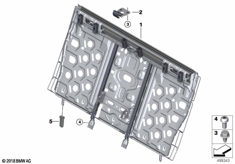 Каркас подушки базового сиденья Зд