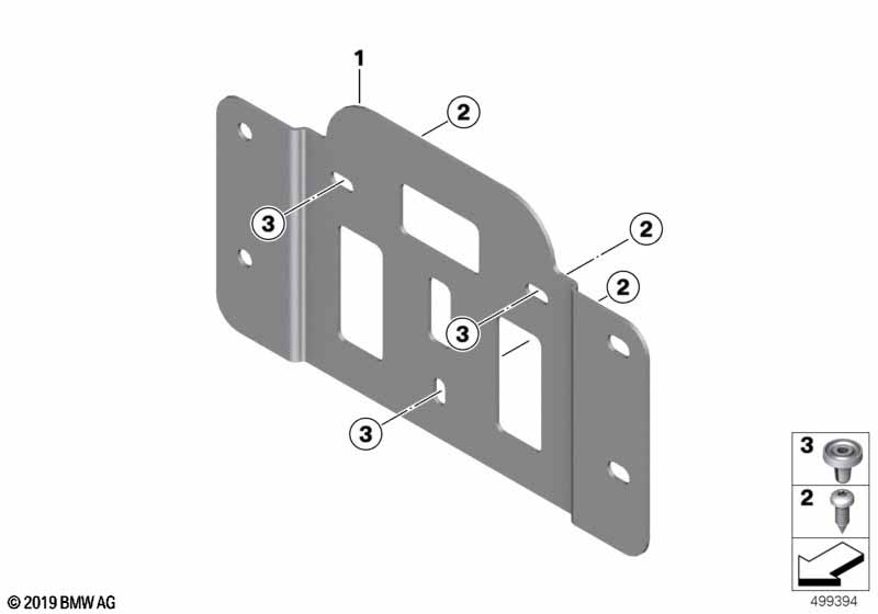 Щиток крепления номерного знака Индия