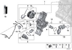 Сист.охлажд.- Насос охл.жидк./термостат