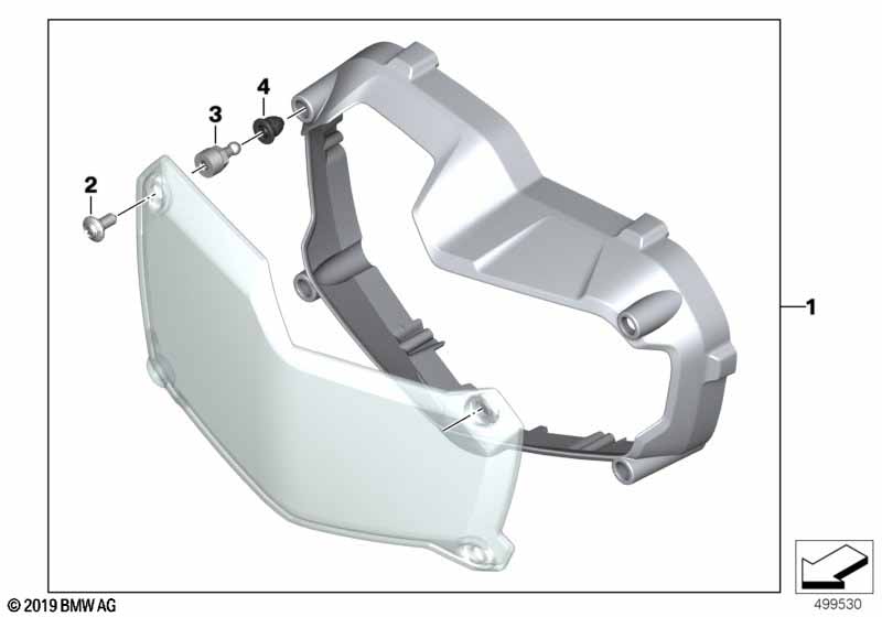 К-т защитного кожуха фары