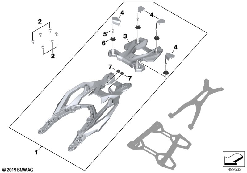 Багажная полка F900XR/S1000XR