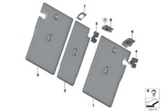 Накладки подушки заднего сиденья