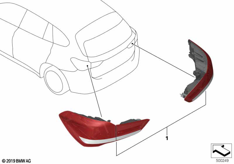 Переосн.блока задних фонарей Facelift