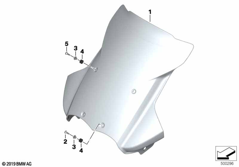 Ветрозащитный щиток, тонированный