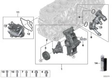 Сист.охлажд.- Насос охл.жидк./термостат