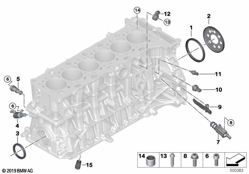 Блок цилиндров/дополнительные элементы