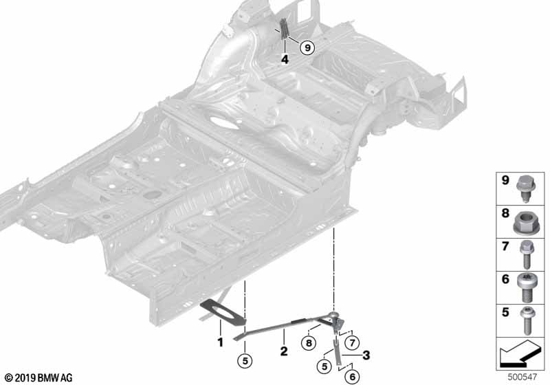 Растяжка задней части кузова