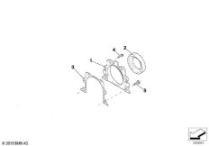 Корпус блока ГРМ сзади