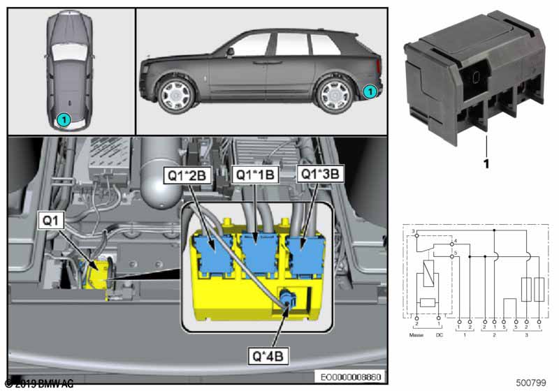 Реле отсоединения Q1