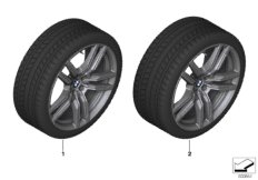 Колесо в сб.зим.M сдвоенн.сп.808M - 21"