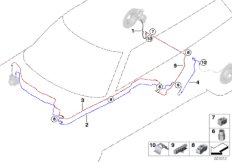 Трубопровод тормозного привода Зд