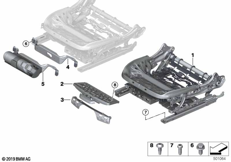 Стденье Пд, каркас подушки эл.сиденья