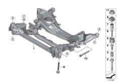 Балка переднего моста, полноприводный