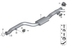 Катализатор/передний доп.глушитель