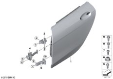 Задняя дверь - петля/ограничитель двери