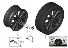 BMW л/с диск M, сдвоенн.спицы 786M - 19"